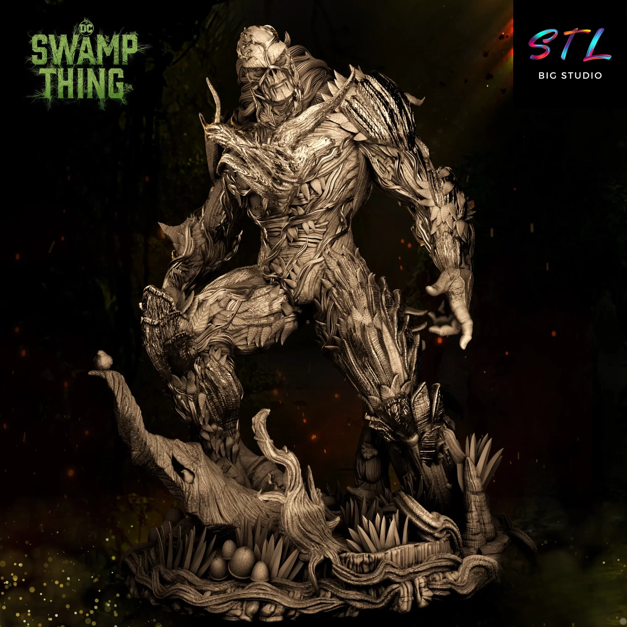 la cosa del pantano stl impreison 3d dc comics la cosa del pantano stl impreison 3d dc comics