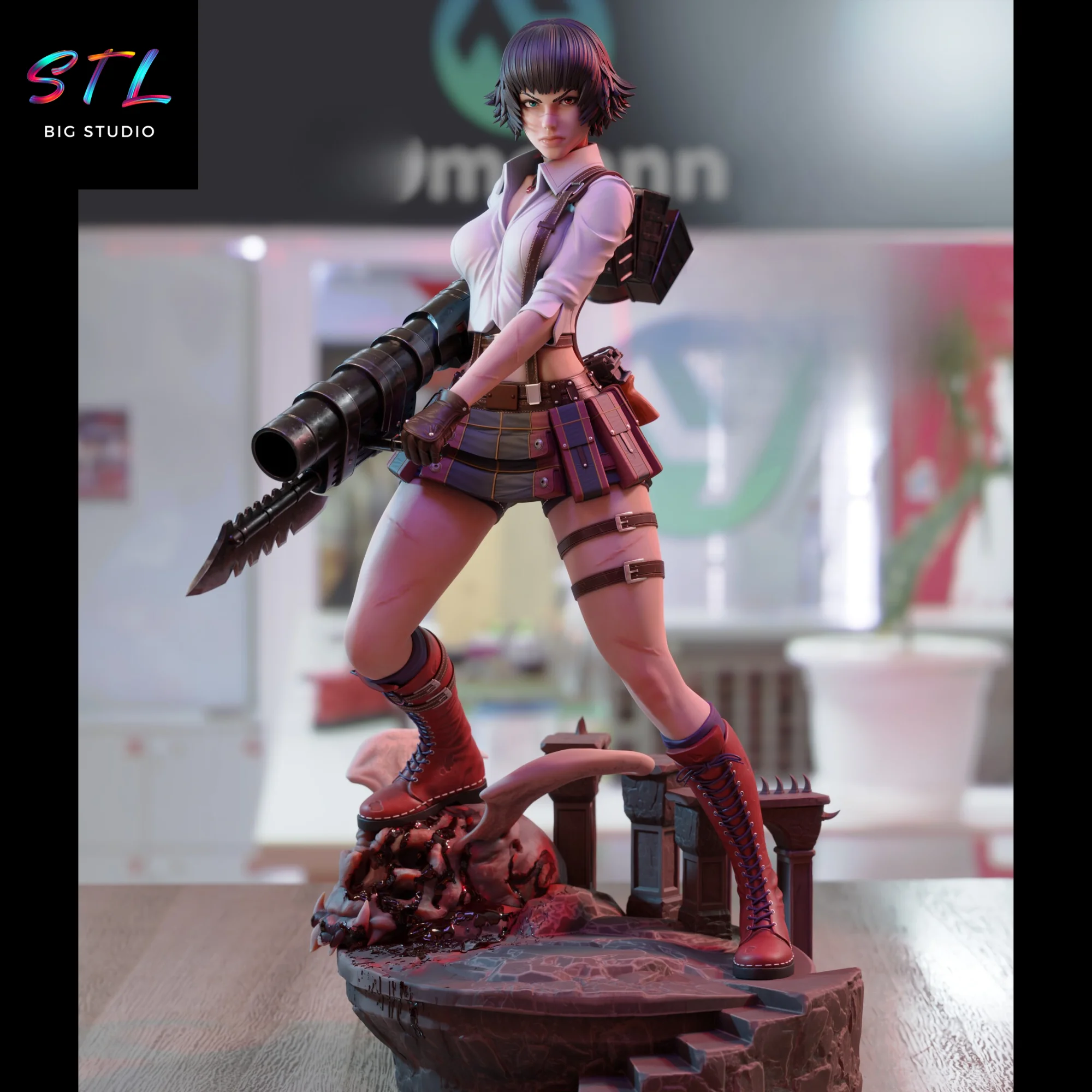 lady stl devil may cry impresion 3d
