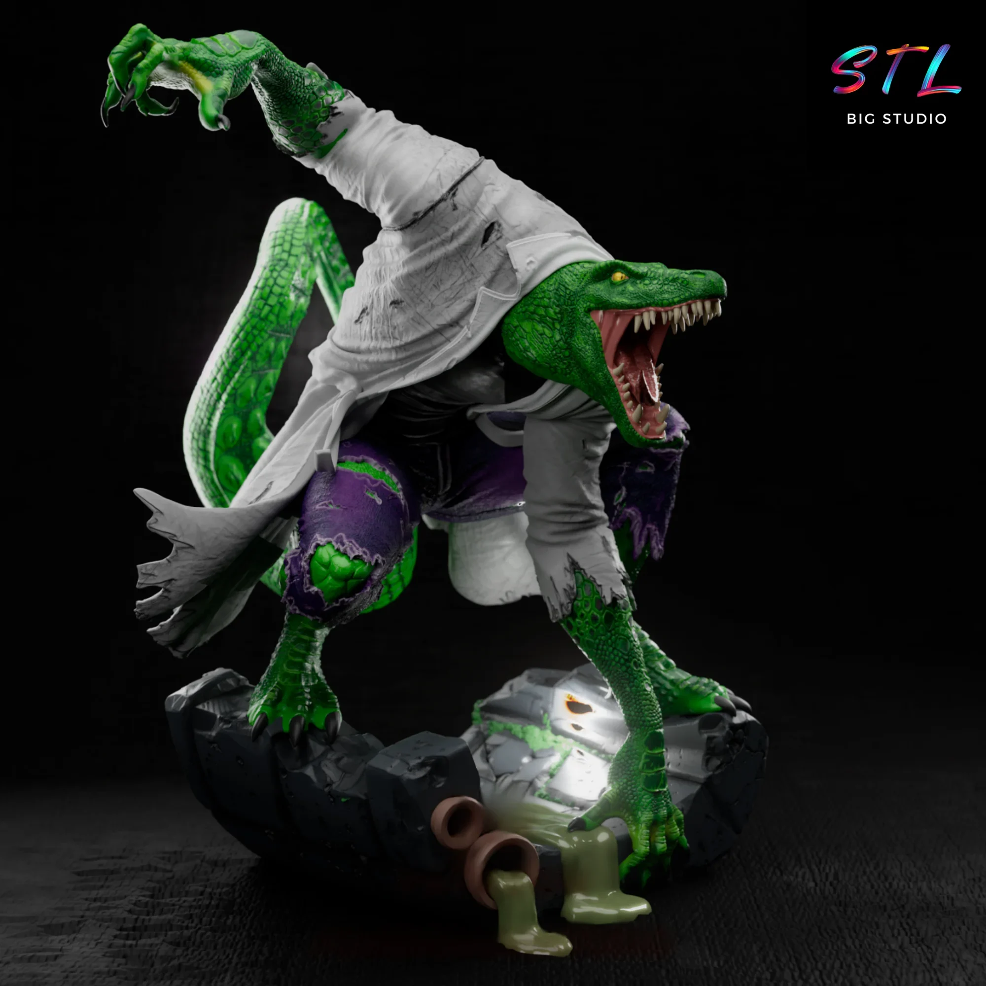 lagarto spiderman stl para impresion 3d marvel lagarto spiderman stl para impresion 3d marvel