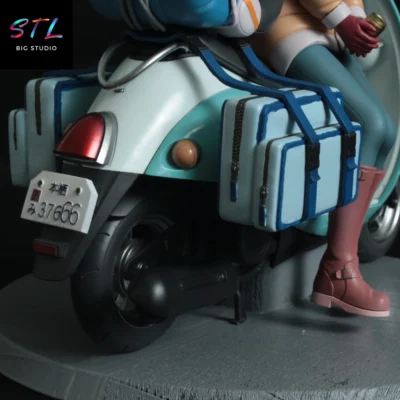 laid-back camp stl rin shima figura impresion 3d