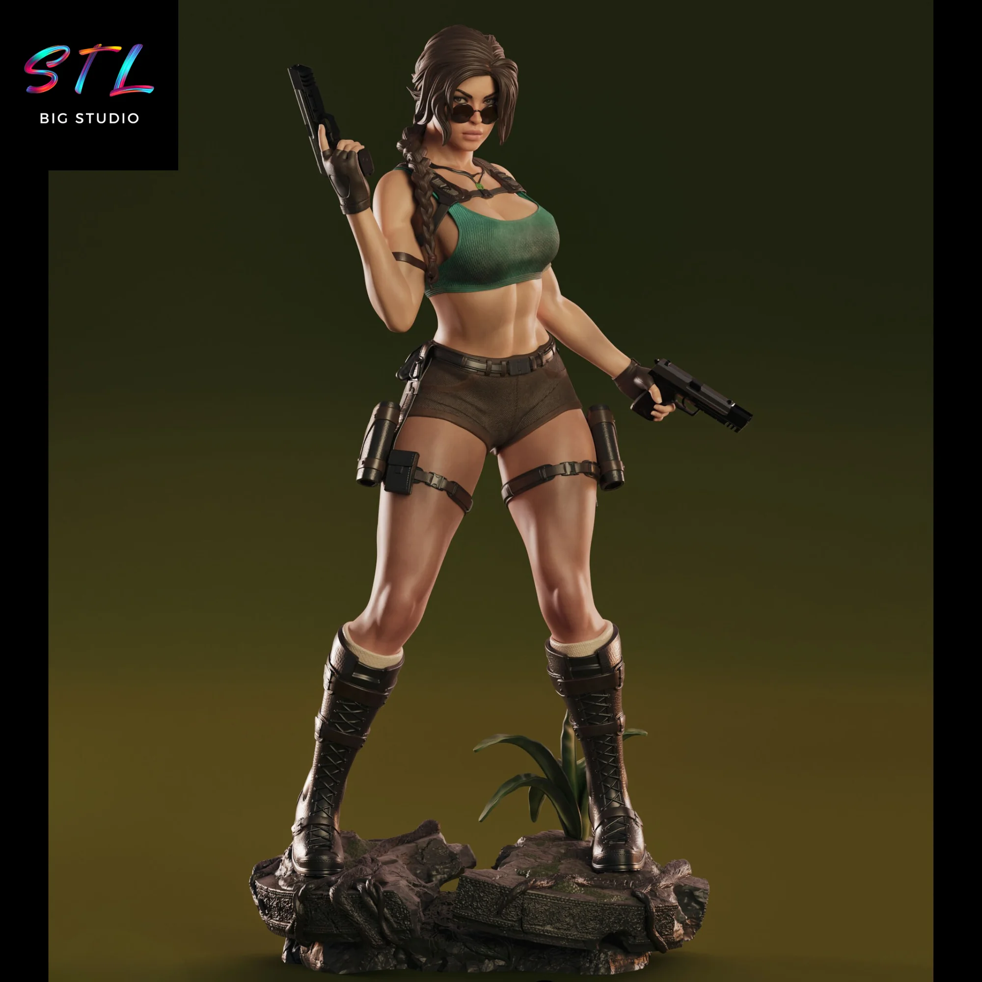 lara croft stl tomb raider para impresion 3d