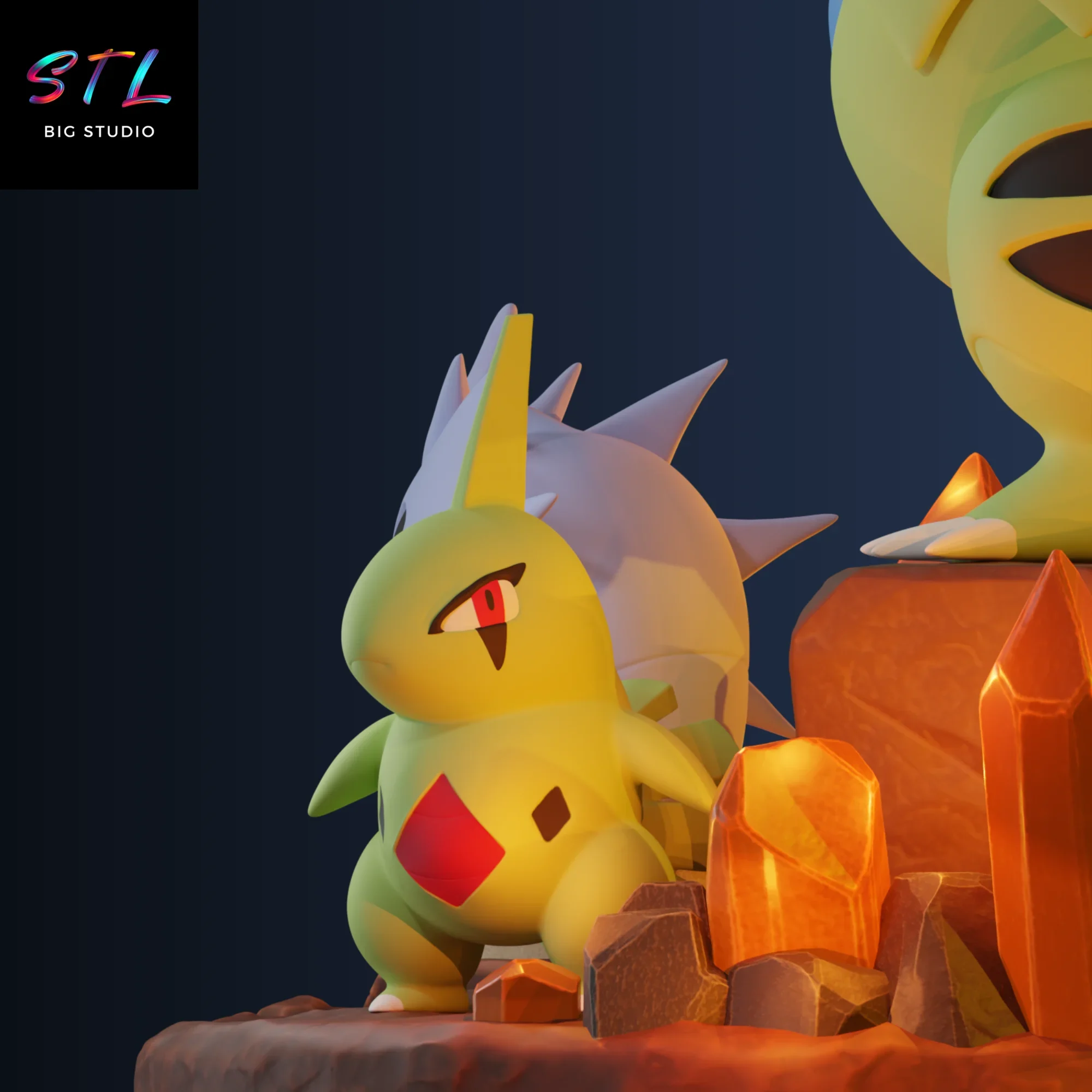 larvitar stl pokemon tyranitar impresion 3d larvitar stl pokemon tyranitar impresion 3d