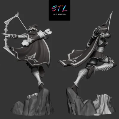 league of legends stl ashe impresion 3d