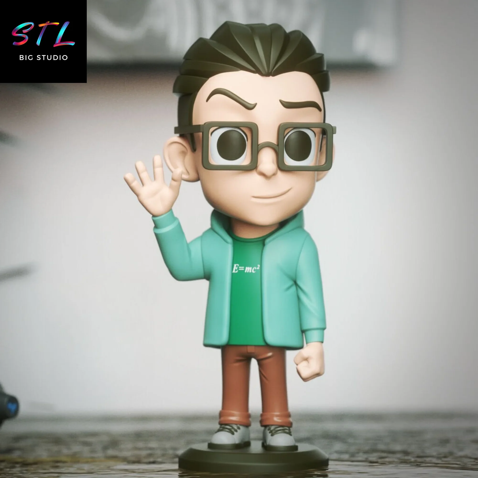 leonard chibi stl the big bang theory impresion 3d