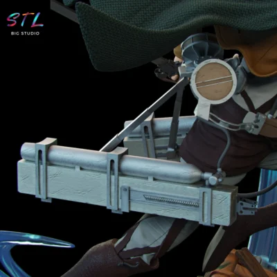 levi ackerman stl shingeki no kyojin impresion 3d figura