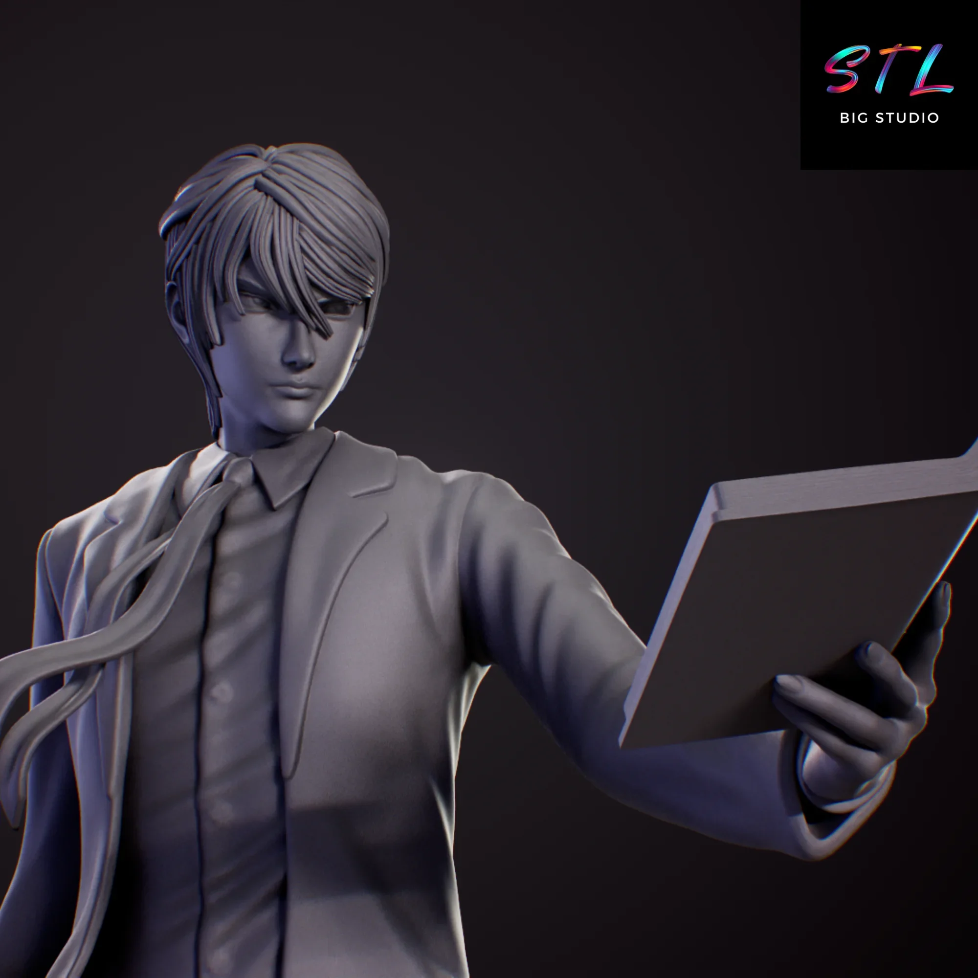 light yagami stl death note figura impresion 3d light yagami stl death note figura impresion 3d