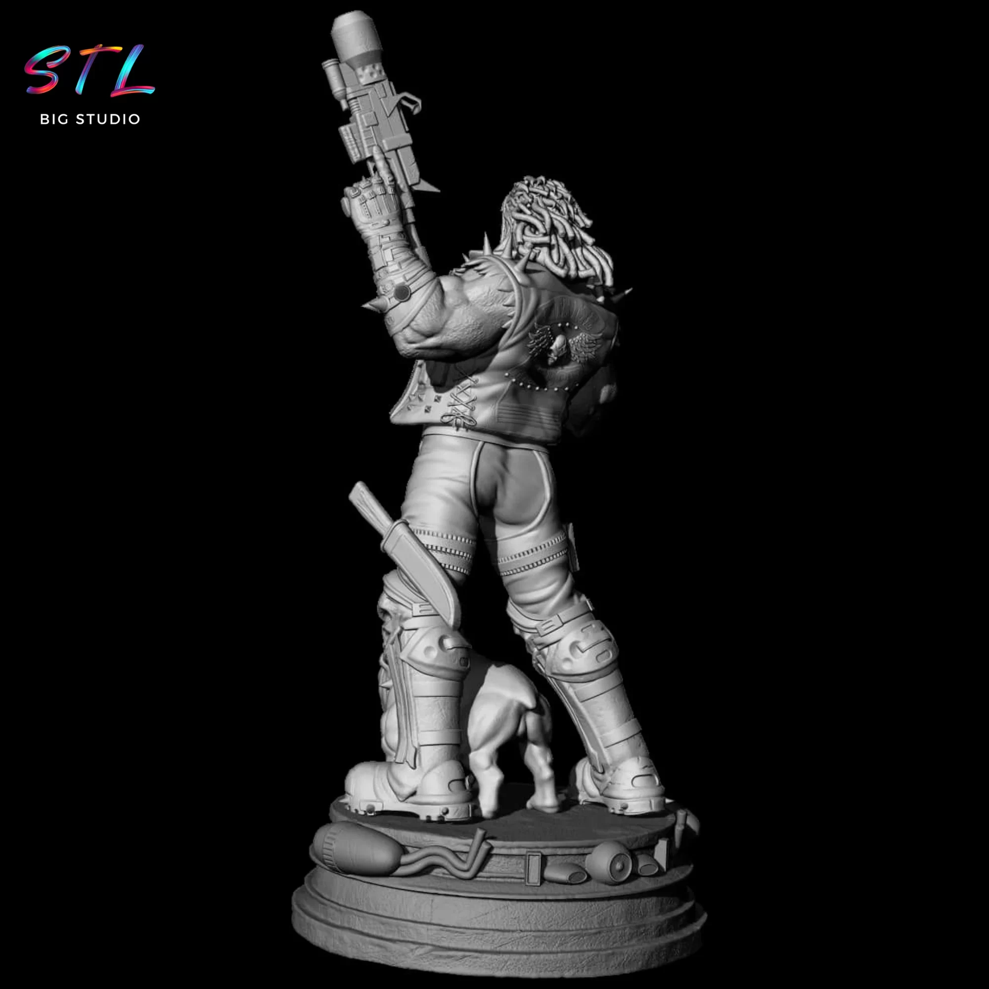 lobo dc comics stl imprimir 3d lobo dc comics stl imprimir 3d