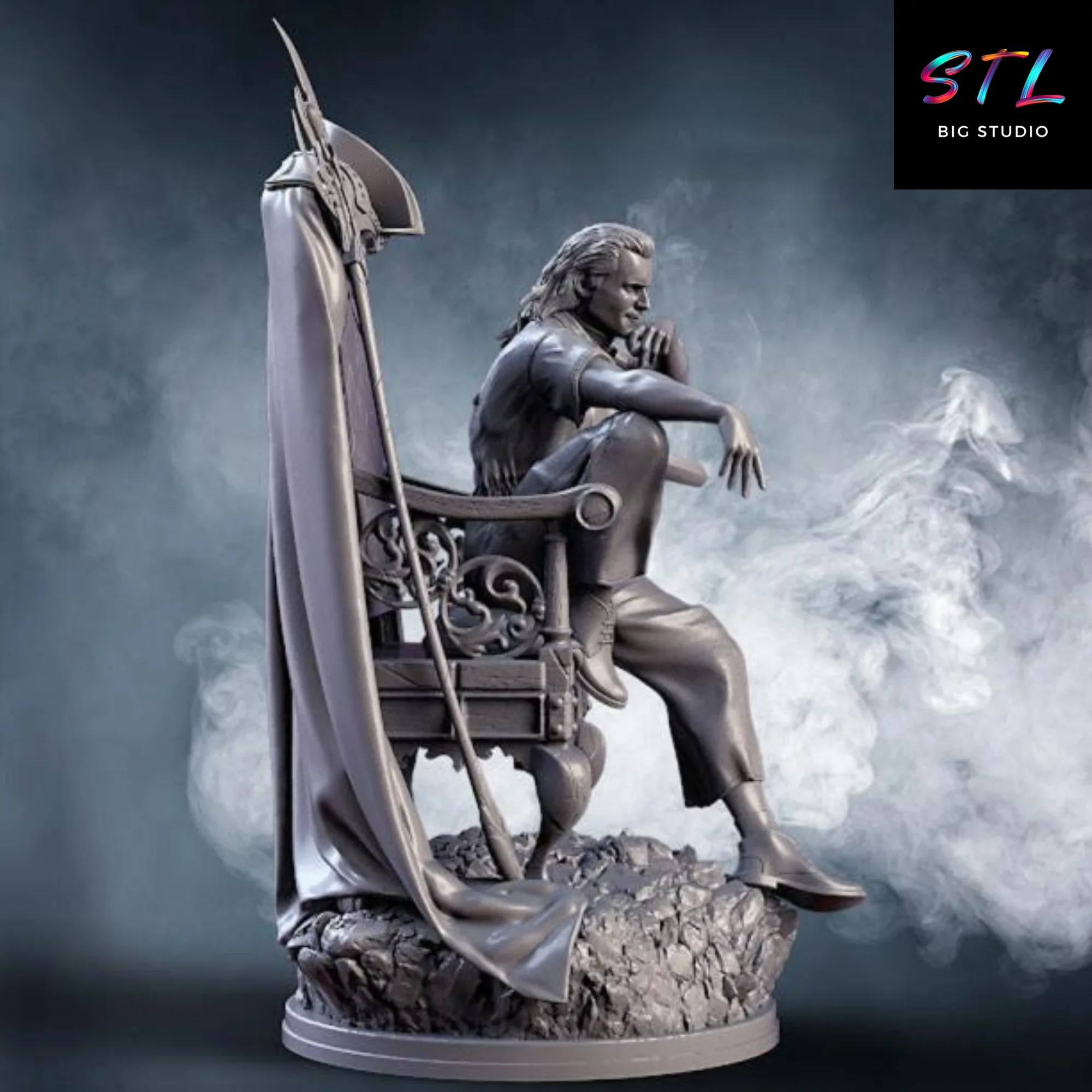 loki en el trono stl figura marvel para impresion 3d loki en el trono stl figura marvel para impresion 3d