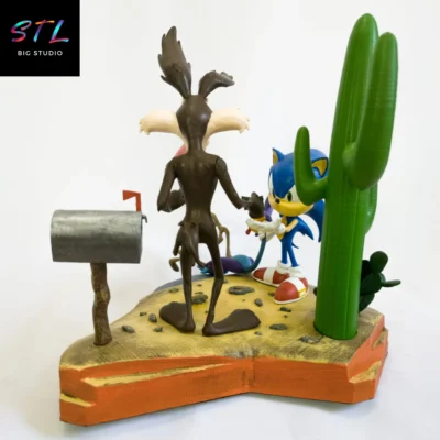 looney tunes x sonic stl impresion 3d