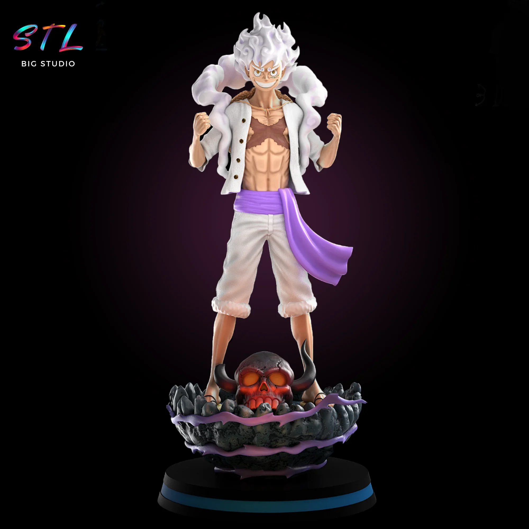 luffy gear 5 stl impresion 3d one piece