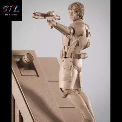 luke skywalker stormtrooper stl impresion 3d figura star wars
