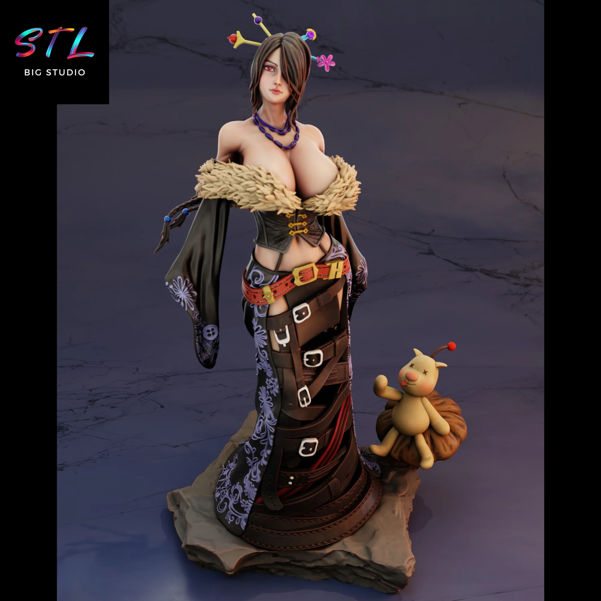 lulu stl final fantasy para impresion 3d