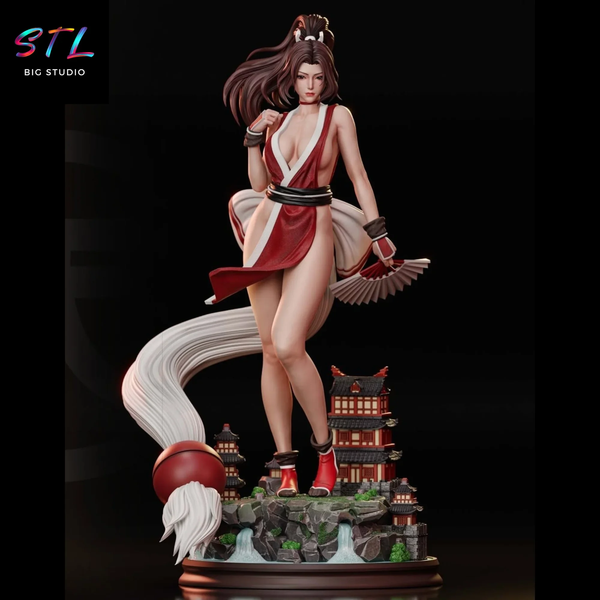mai shiranui stl king of fighters impresion 3d mai shiranui stl king of fighters impresion 3d