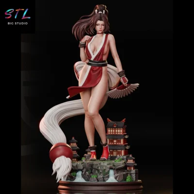 mai shiranui stl king of fighters impresion 3d