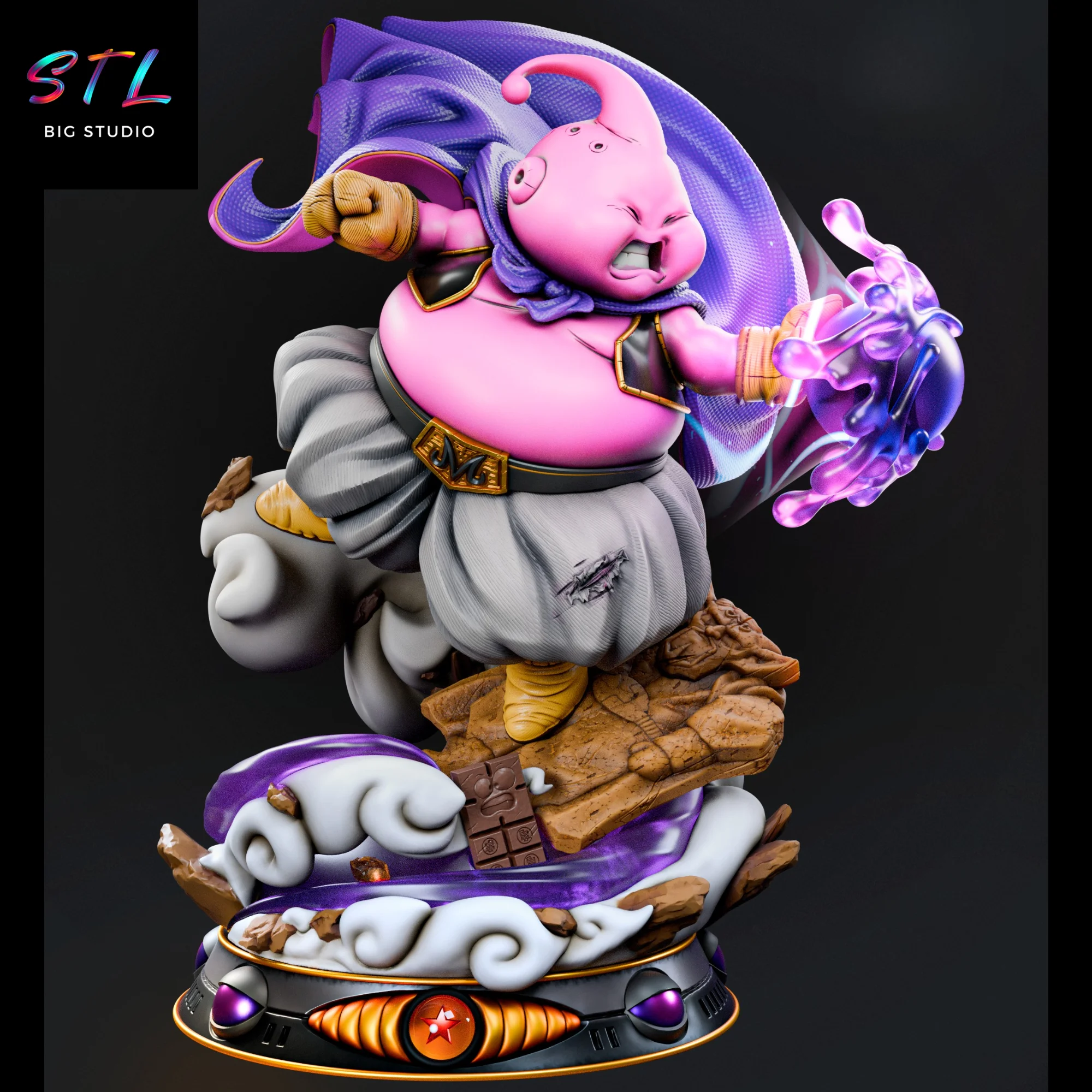 majin buu stl dragon ball para impresion 3d