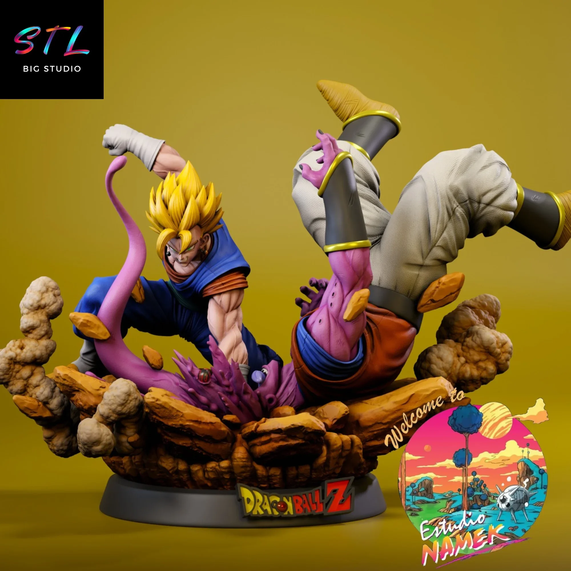 majin buu vs vegito stl dragon ball impresion 3d majin buu vs vegito stl dragon ball impresion 3d