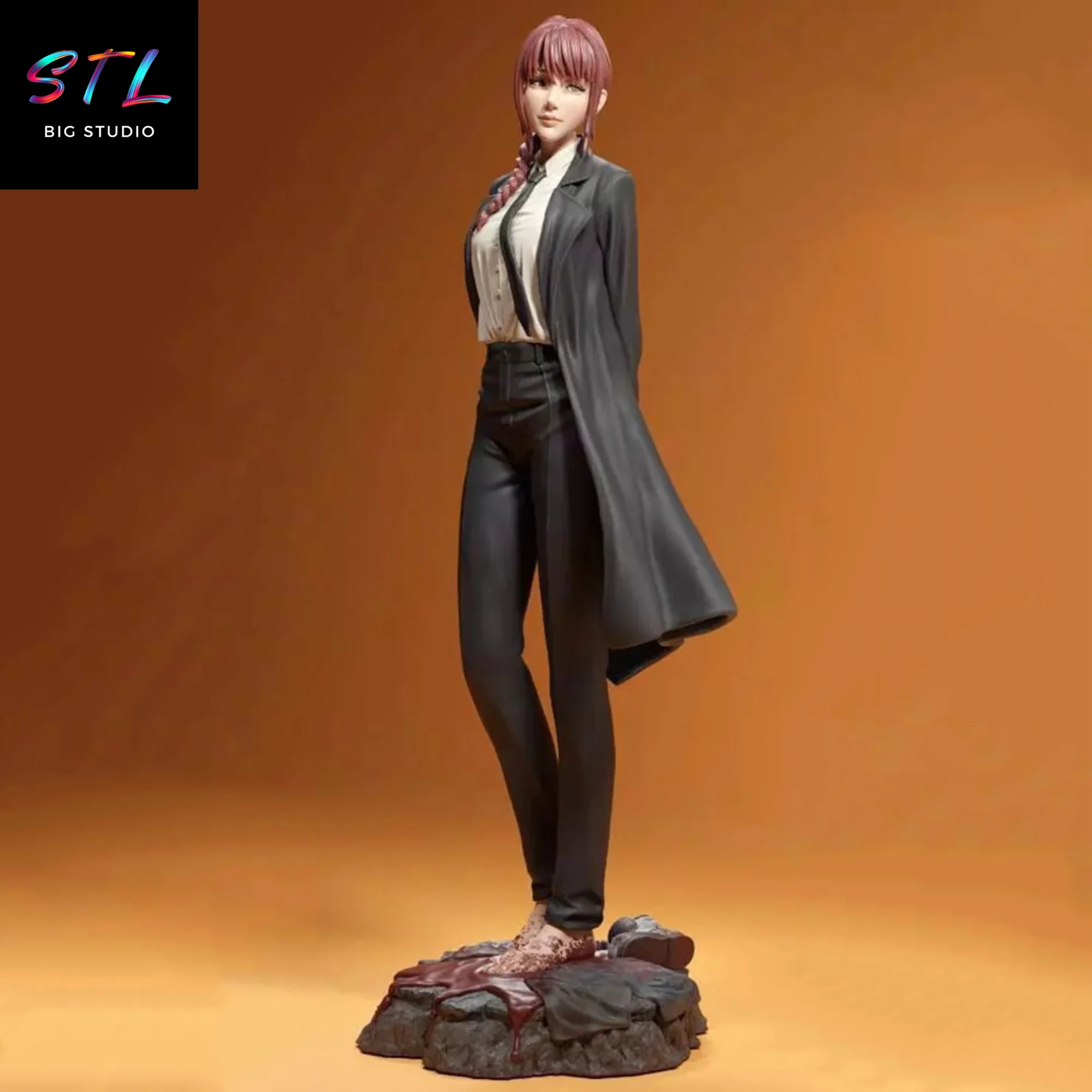 makima stl chainsaw man impresion 3d