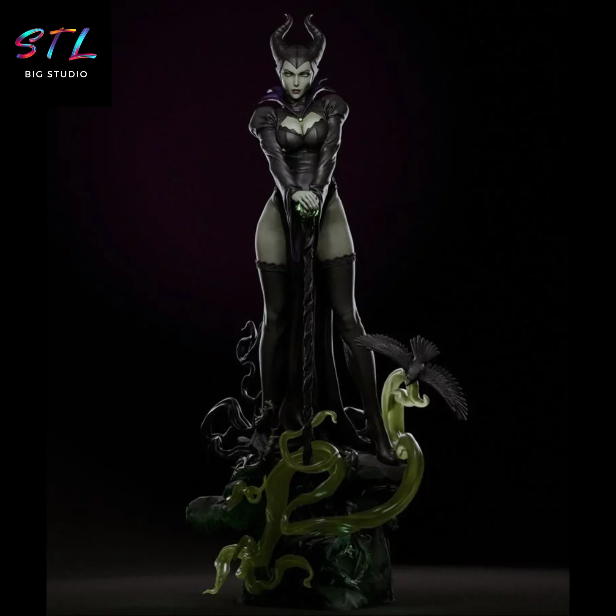 malefica stl impresion 3d figuras de peliculas
