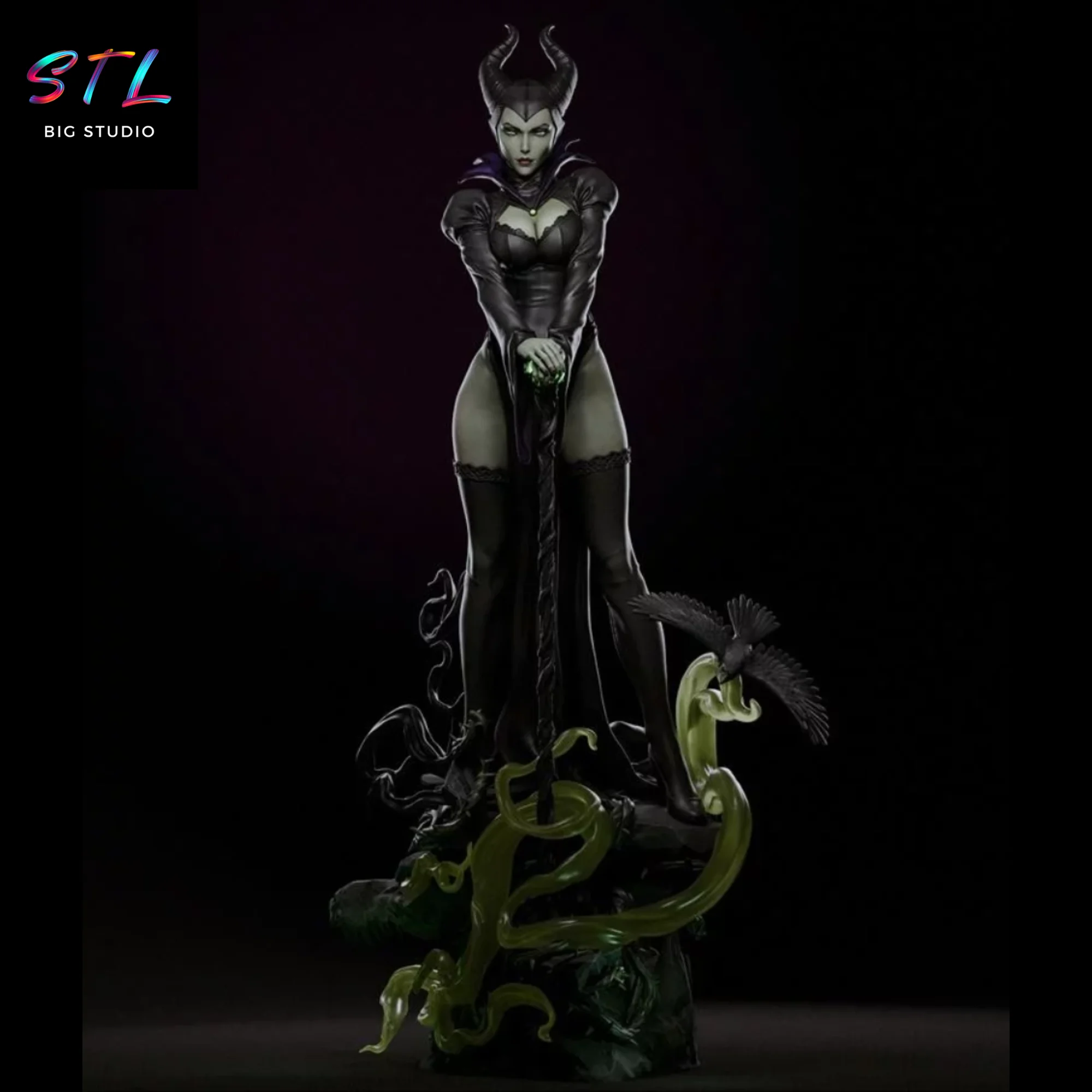 malefica stl impresion 3d figuras de peliculas
