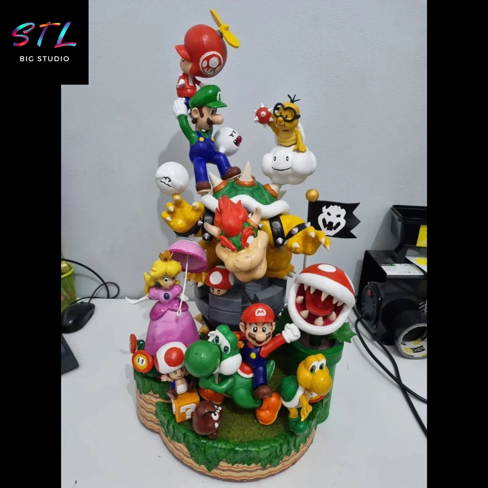 mario bros stl juegos diorama impresion 3d mario bros stl juegos diorama impresion 3d