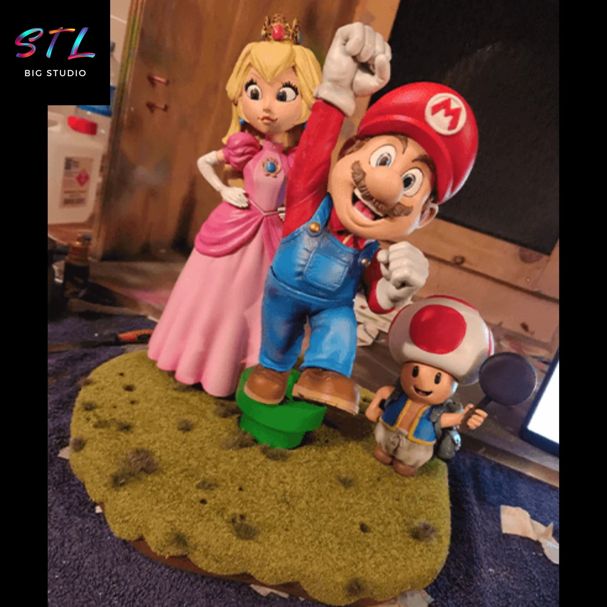 mario bros stl reino champiΓ±on diorama impresion 3d mario bros stl reino champiΓ±on diorama impresion 3d