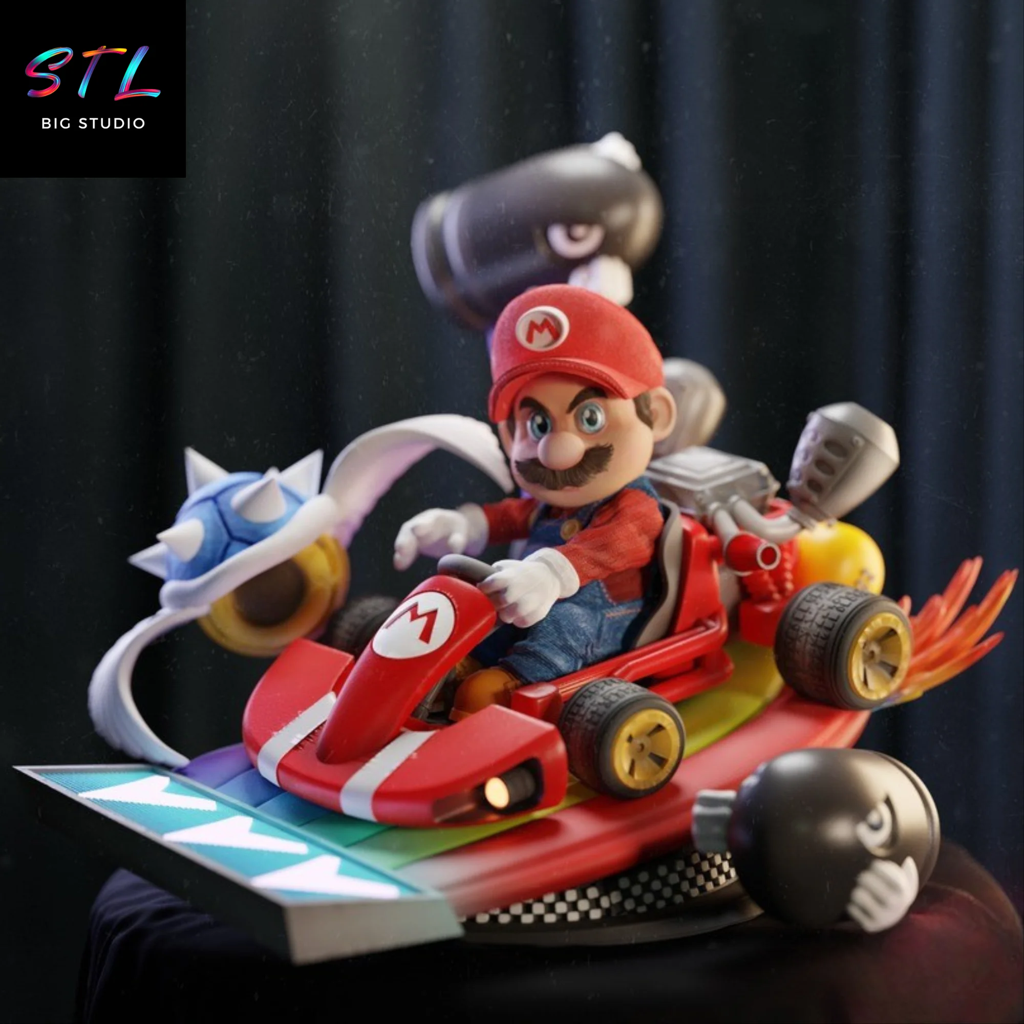 mario kart stl impresion 3d