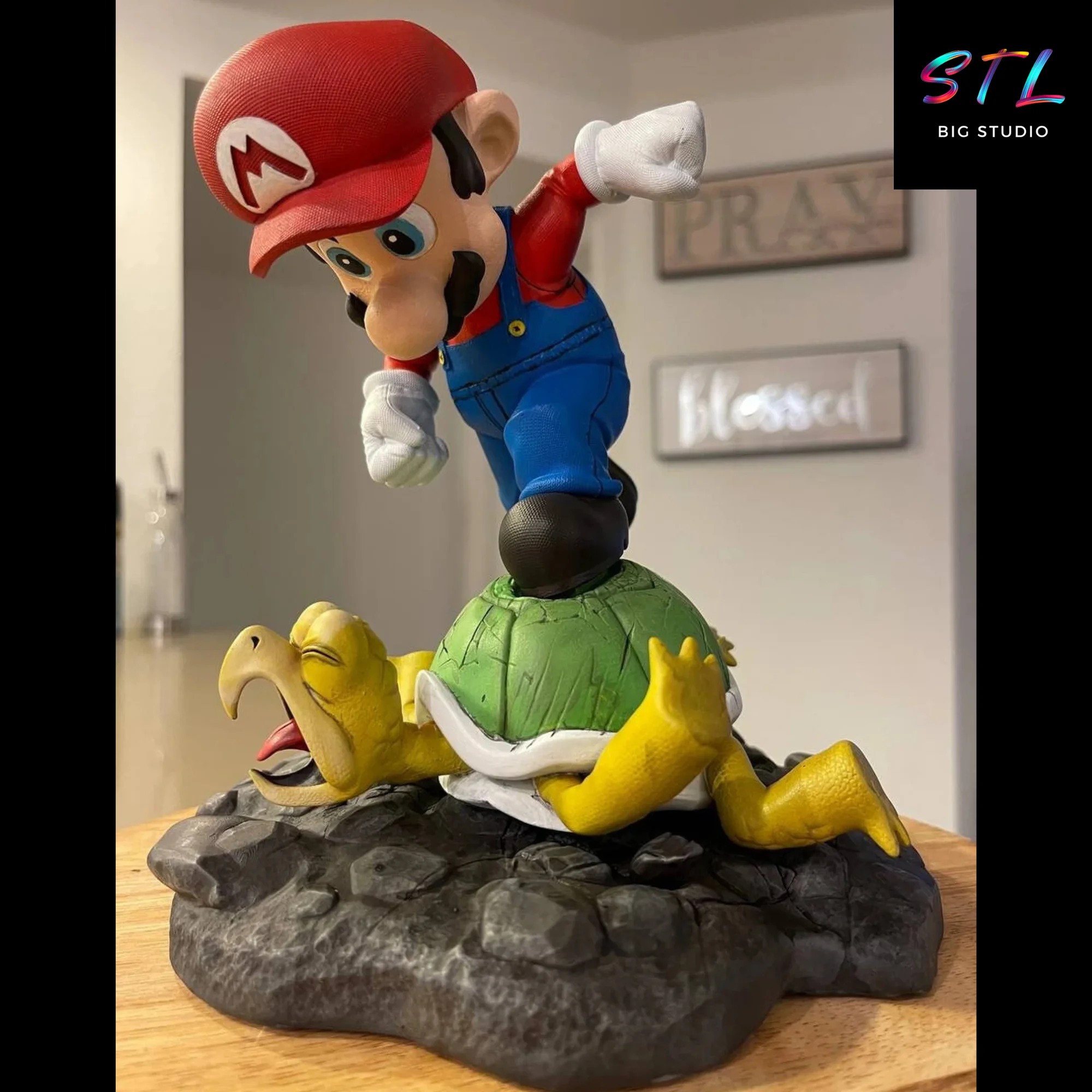 mario y koopa troopa stl mario bros impresion 3d
