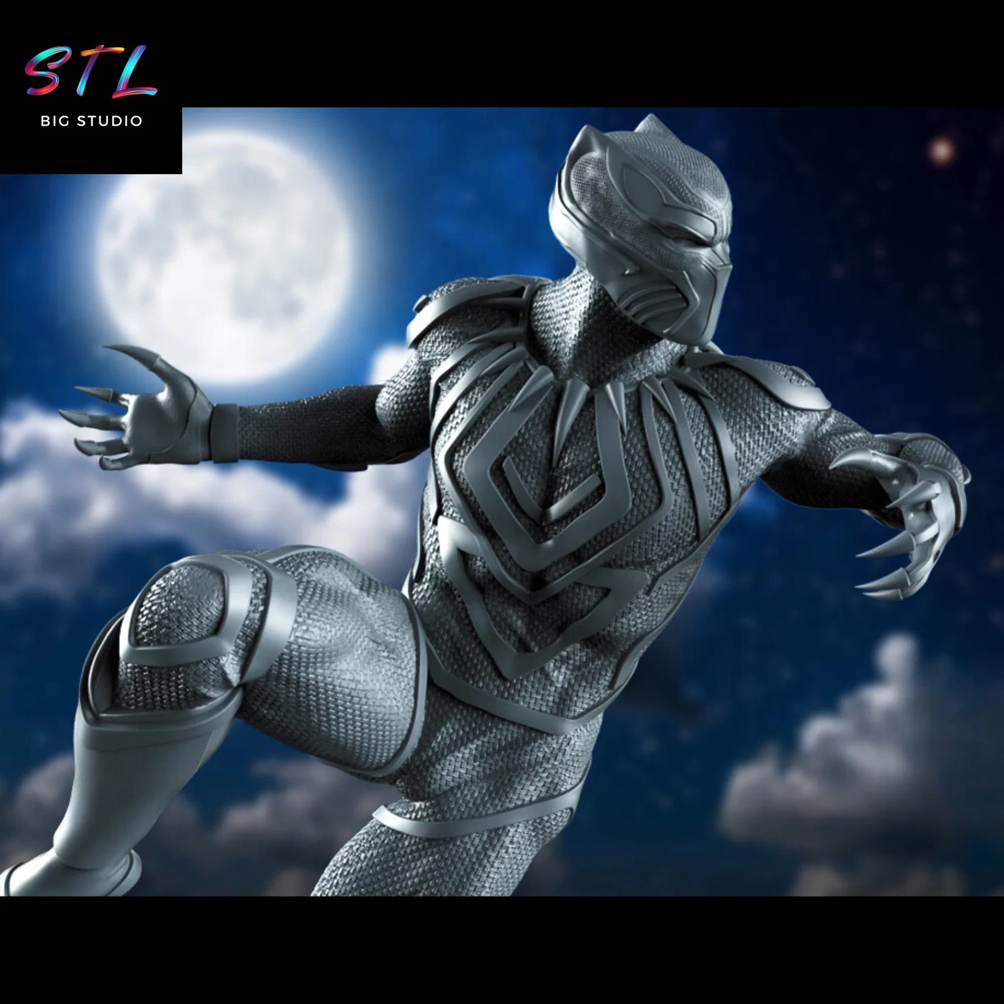 marvel darth panther stl 3d print marvel darth panther stl 3d print