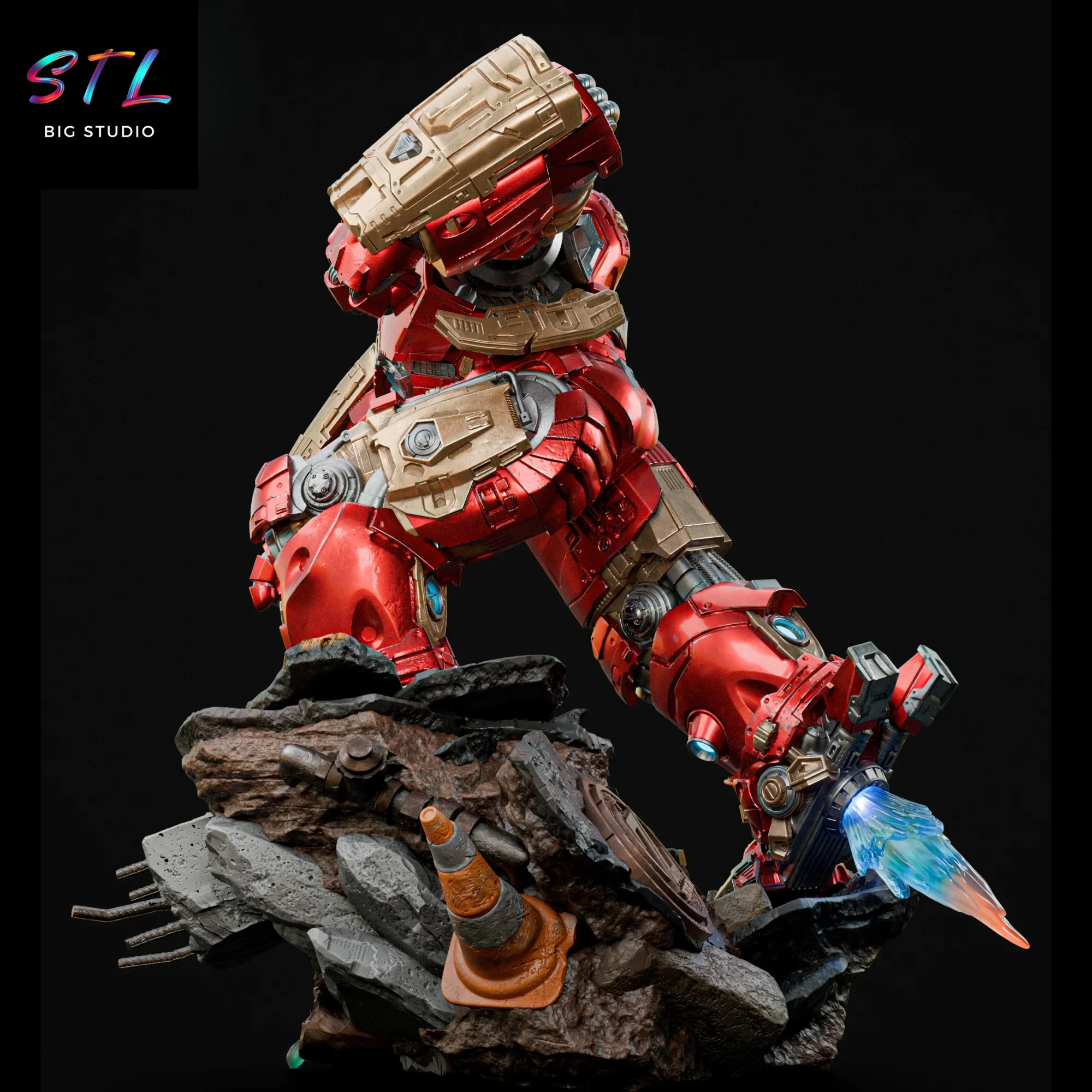marvel diorama hulkbuster stl iron man armadura mark para impresion 3d marvel diorama hulkbuster stl iron man armadura mark para impresion 3d