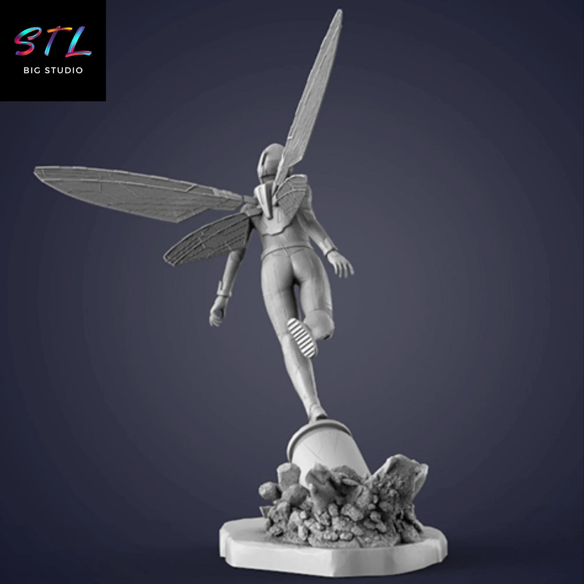 marvel stl avispa diorama impresion 3d marvel stl avispa diorama impresion 3d