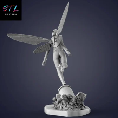 marvel stl avispa diorama impresion 3d