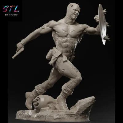 marvel stl capitan america figura bucky barnes impresion 3d