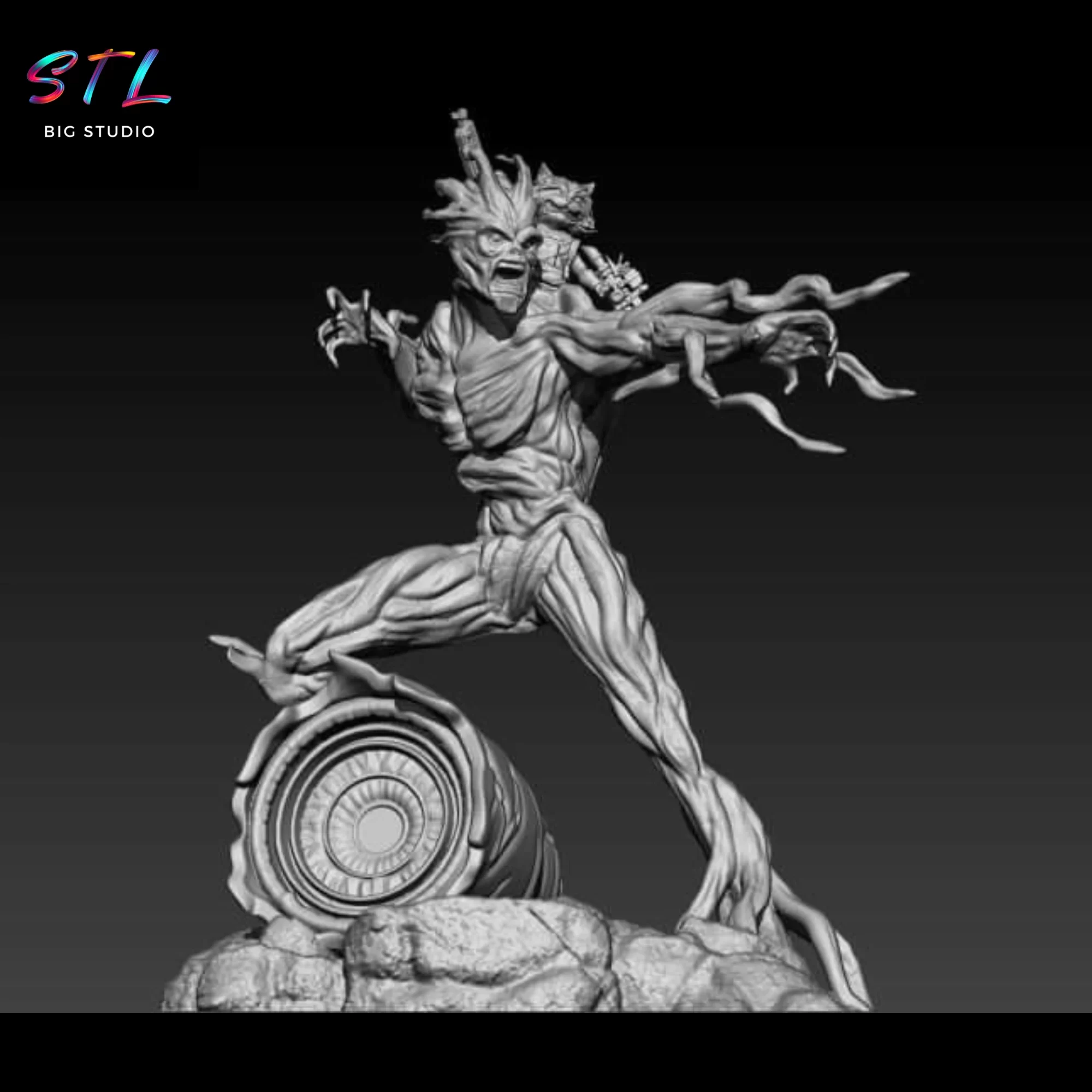 marvel stl groot y rocket diorama guardianes de la galaxia marvel stl groot y rocket diorama guardianes de la galaxia