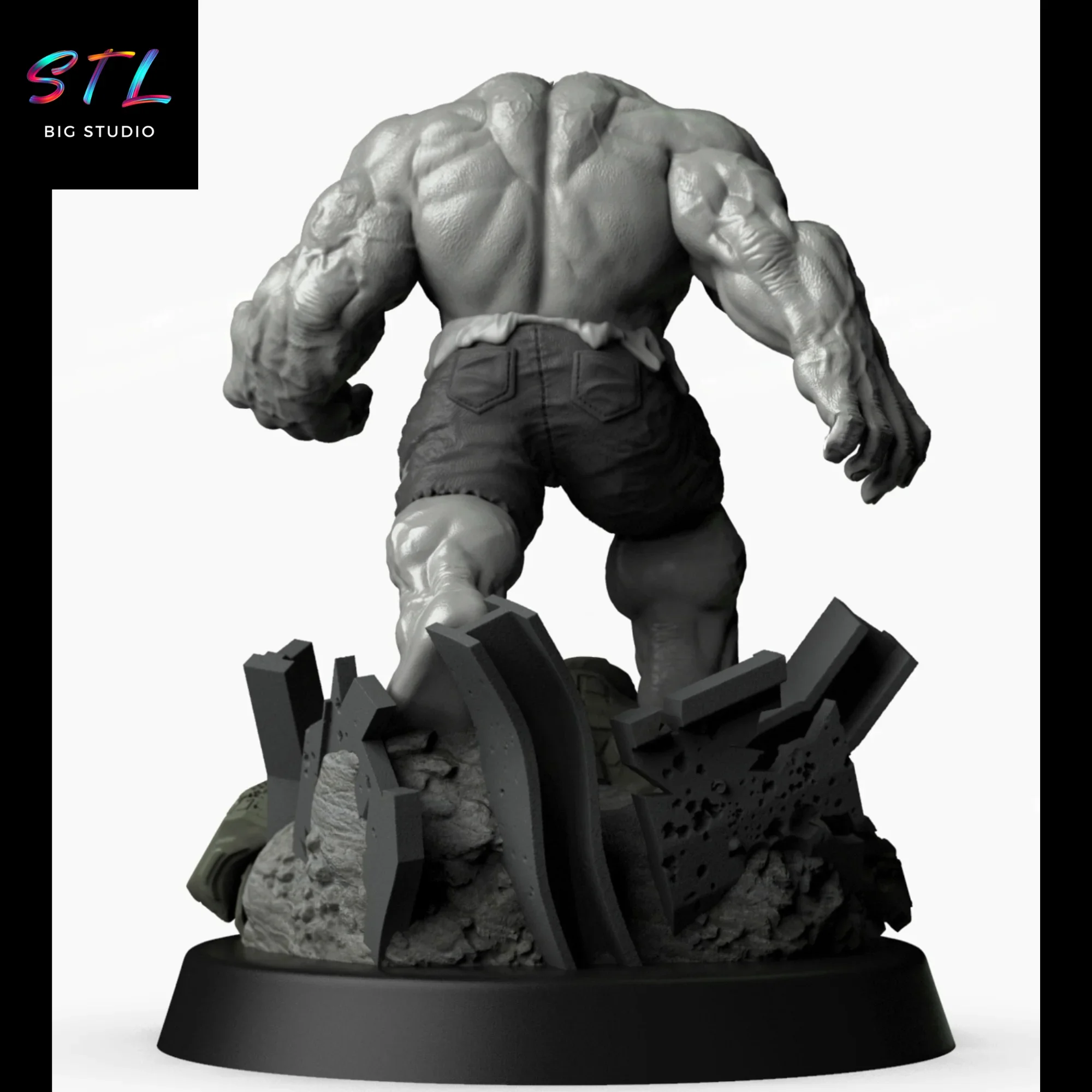 marvel stl hulk vs hulkbuster figura para impresion 3d marvel stl hulk vs hulkbuster figura para impresion 3d