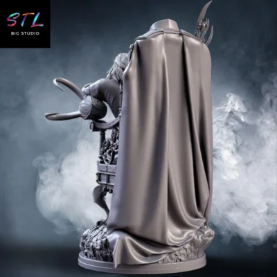 marvel stl loki en el trono para impresion 3d