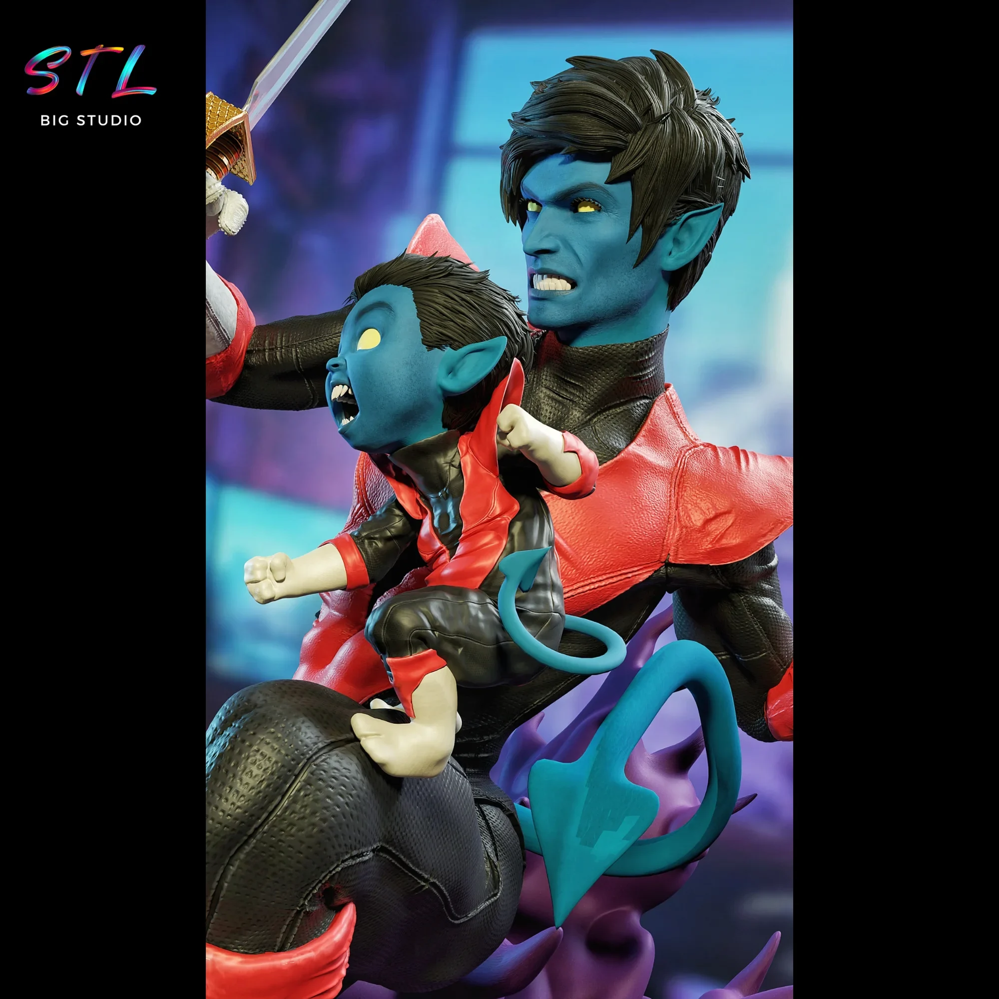 marvel stl nightcrawler x-men impresion 3d marvel stl nightcrawler x-men impresion 3d