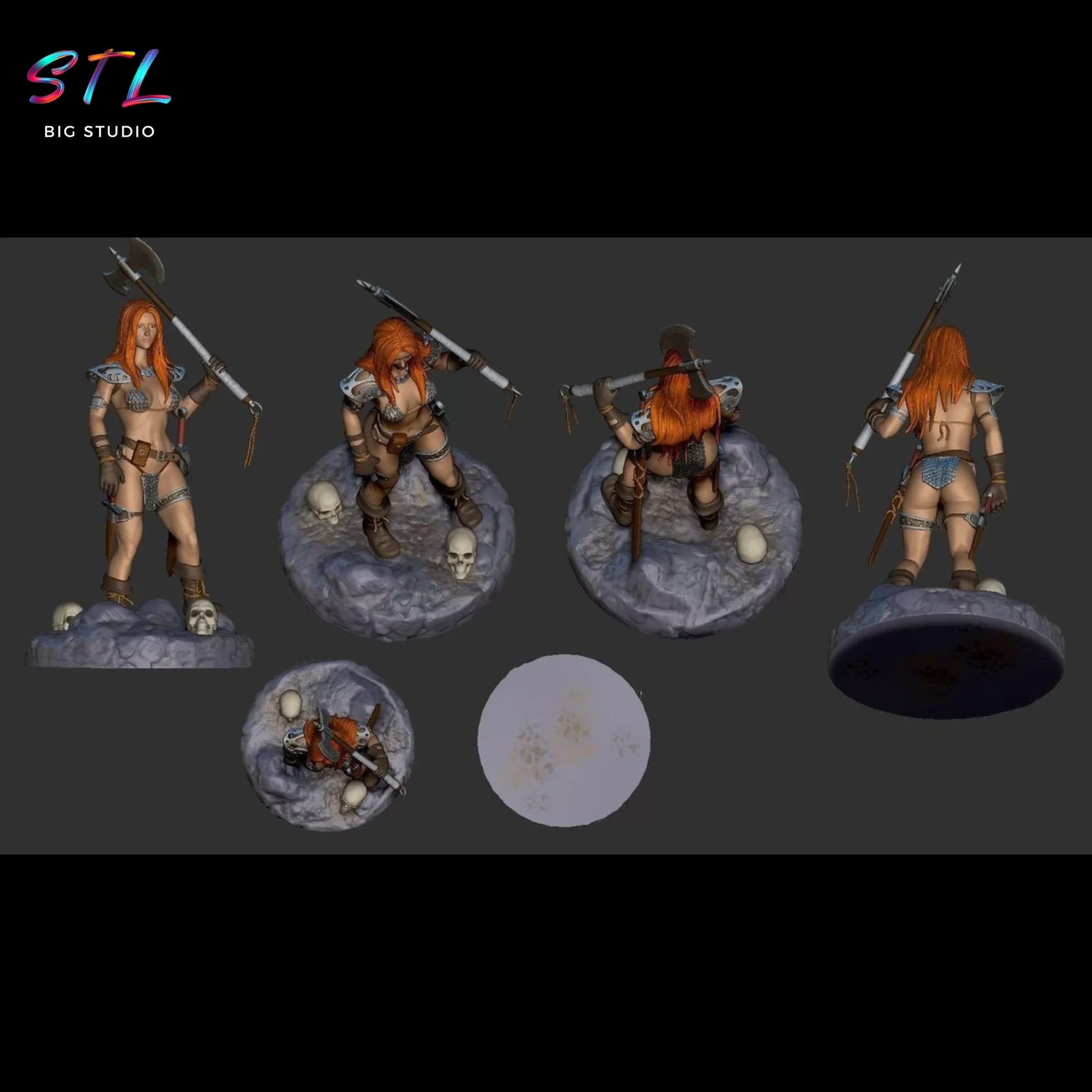 marvel stl red sonja figura 3d marvel stl red sonja figura 3d