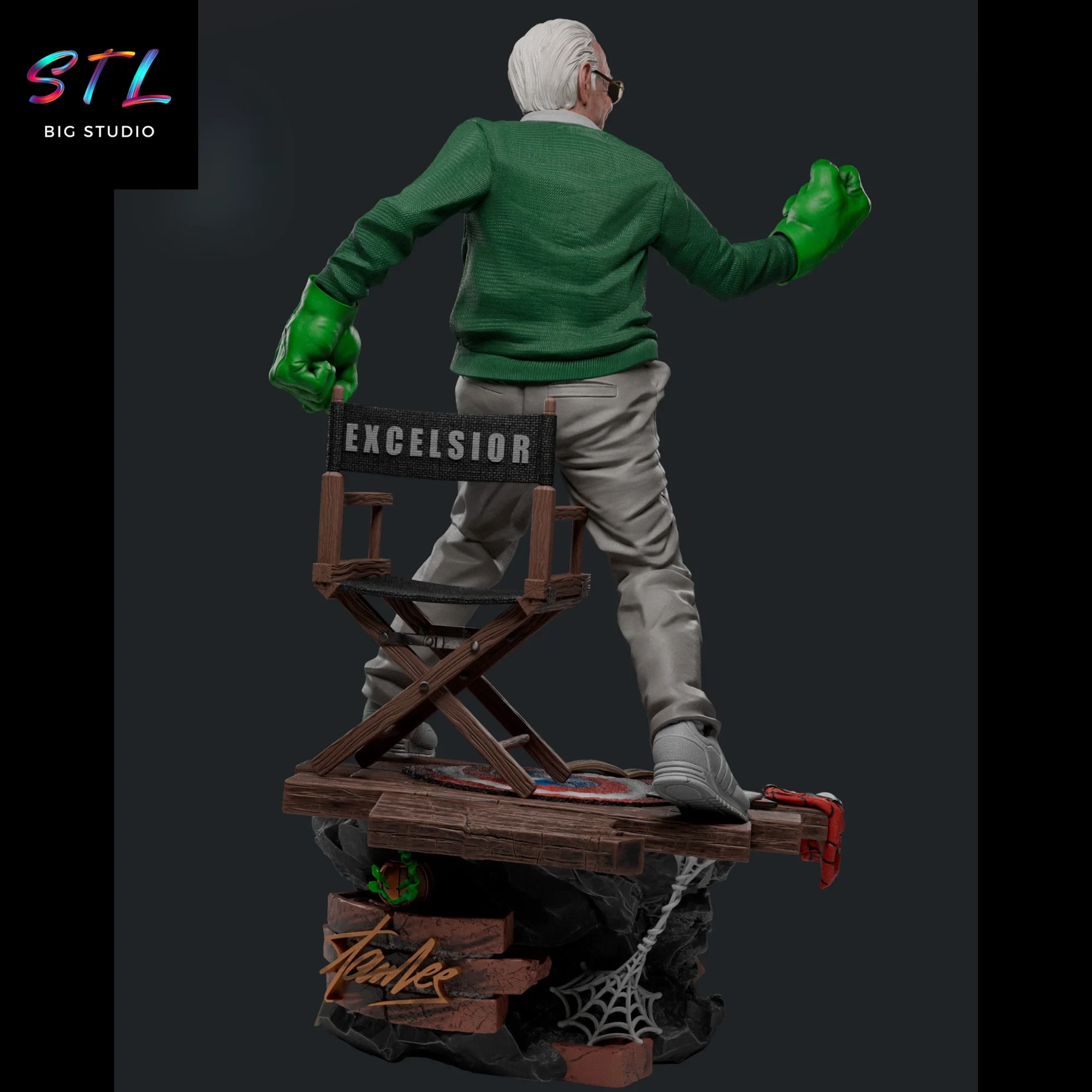 marvel stl stan lee figura para impresion 3d marvel stl stan lee figura para impresion 3d