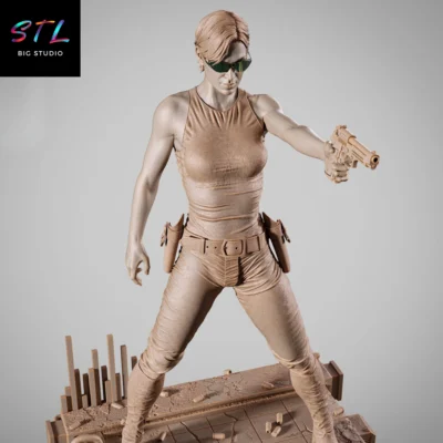 matrix stl trinity diorama impresion 3d figura
