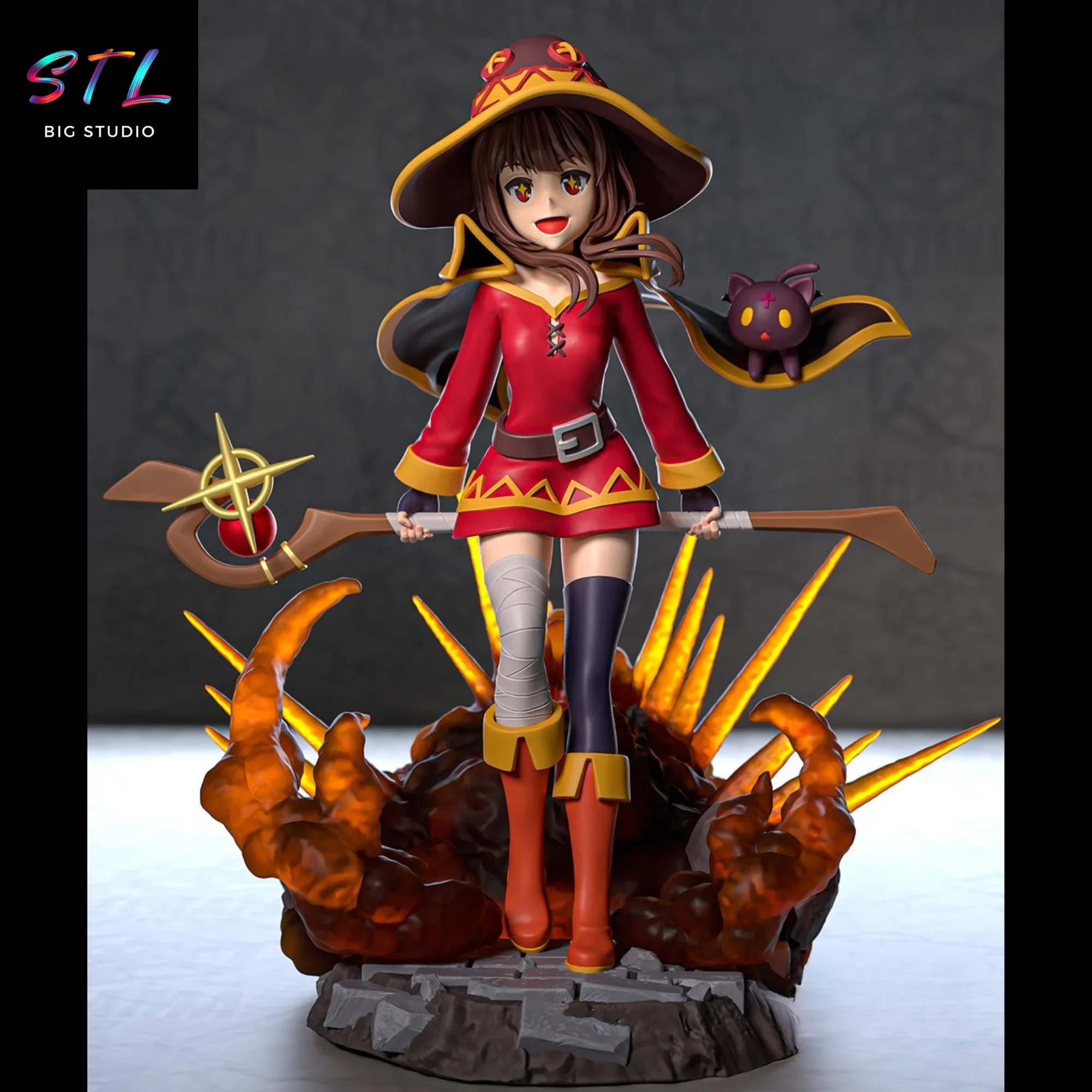 megumin stl konosuba impresion 3d