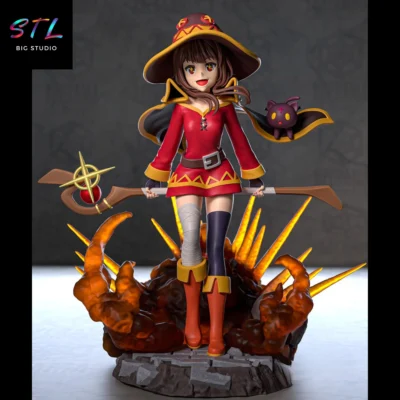 megumin stl konosuba impresion 3d