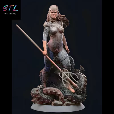 mera stl aquaman dc impresion 3d