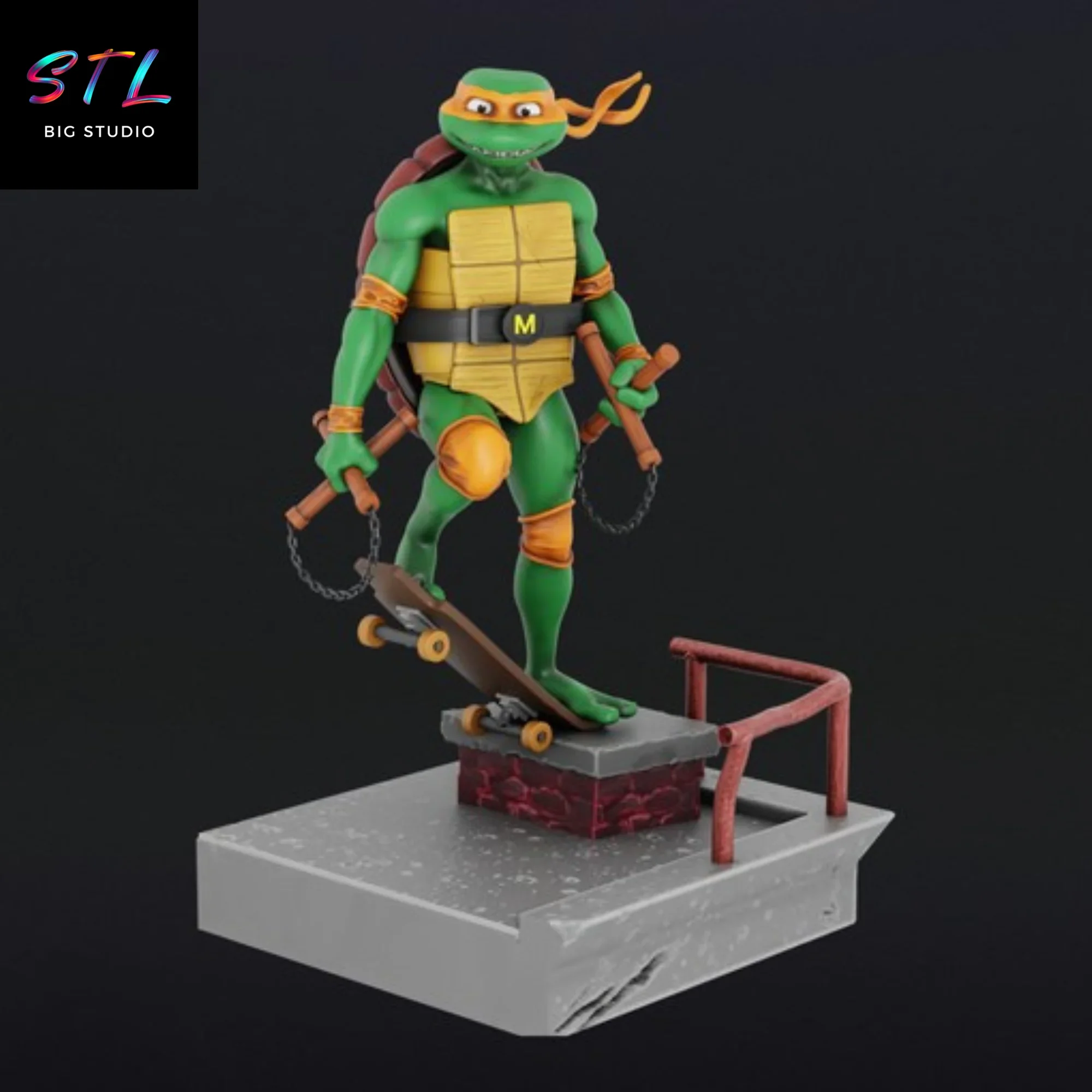 michelangelo stl tortugas ninja impresion 3d michelangelo stl tortugas ninja impresion 3d