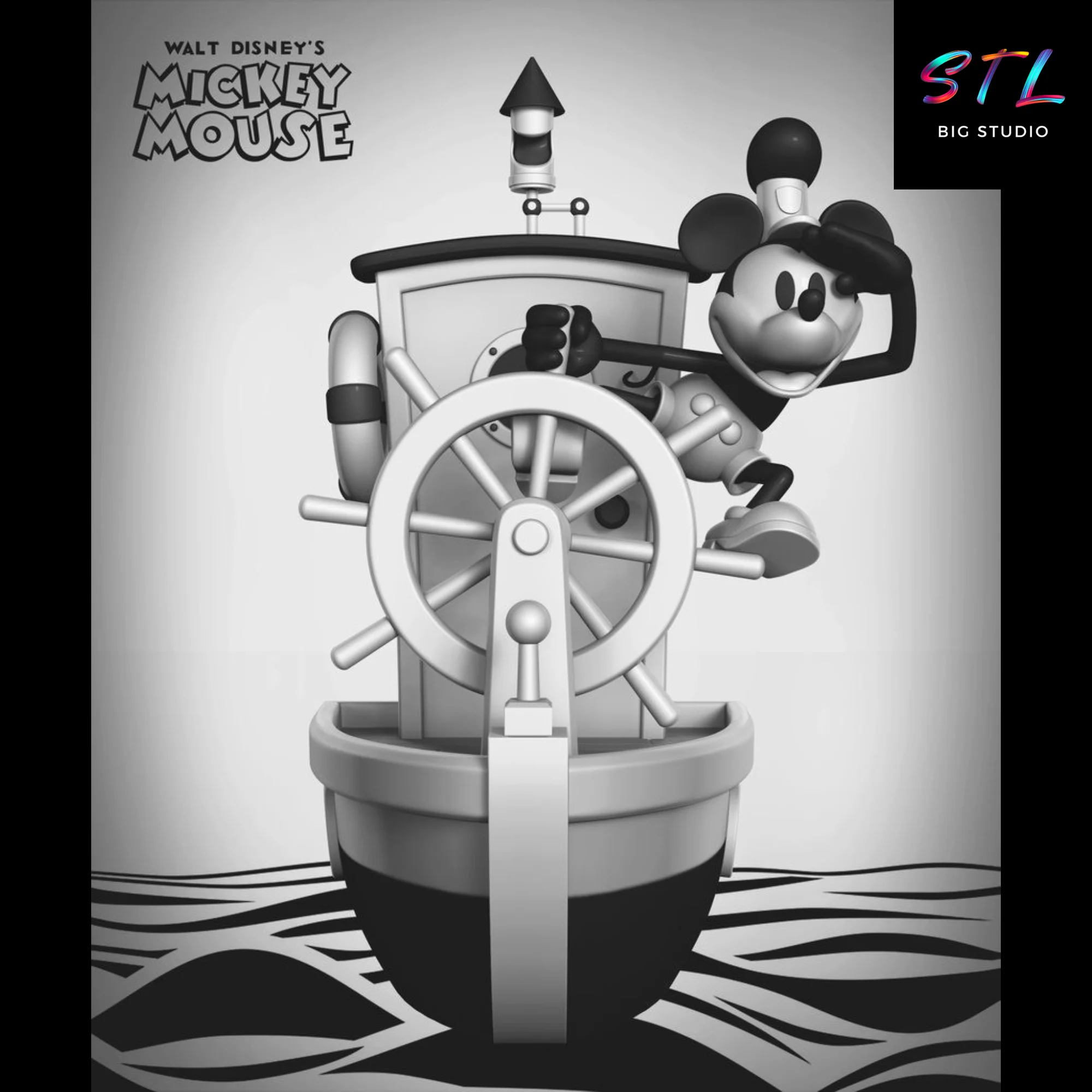 mickey mouse stl impresion 3d