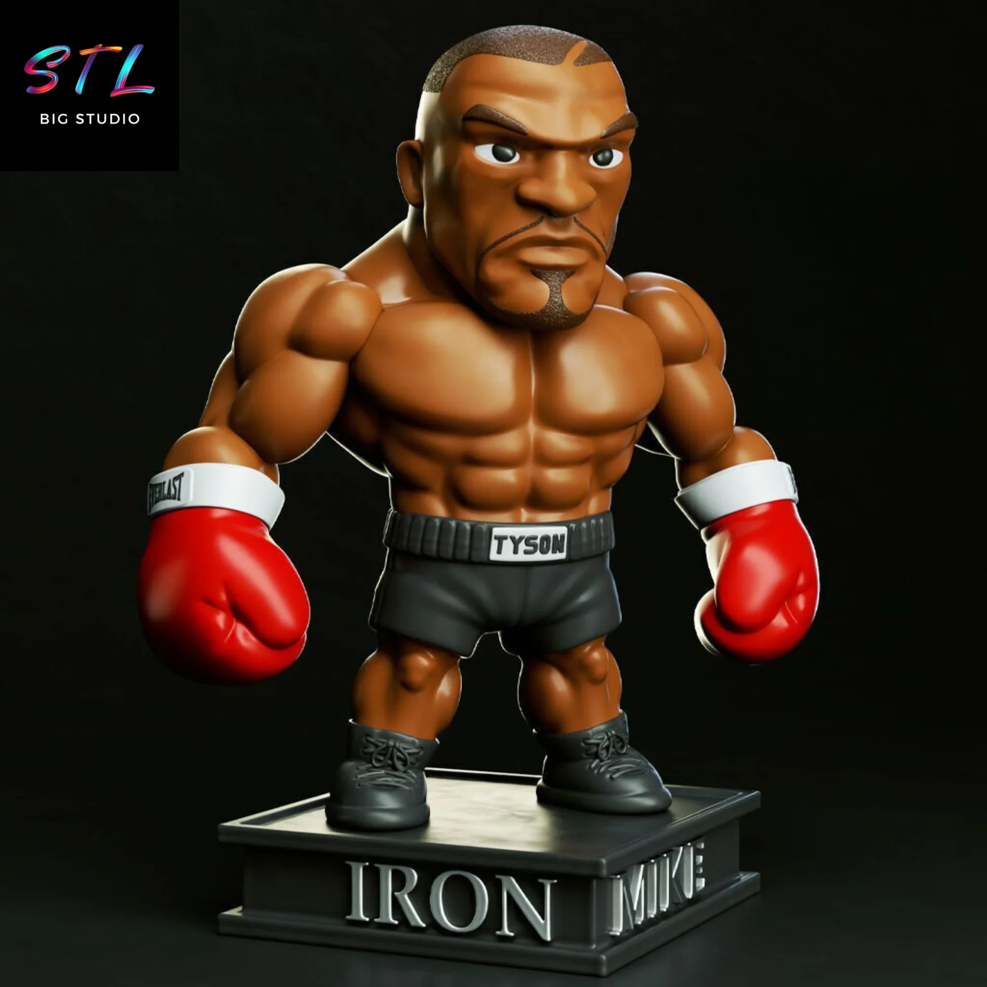 mike tyson chibi stl figura impresion 3d mike tyson chibi stl figura impresion 3d