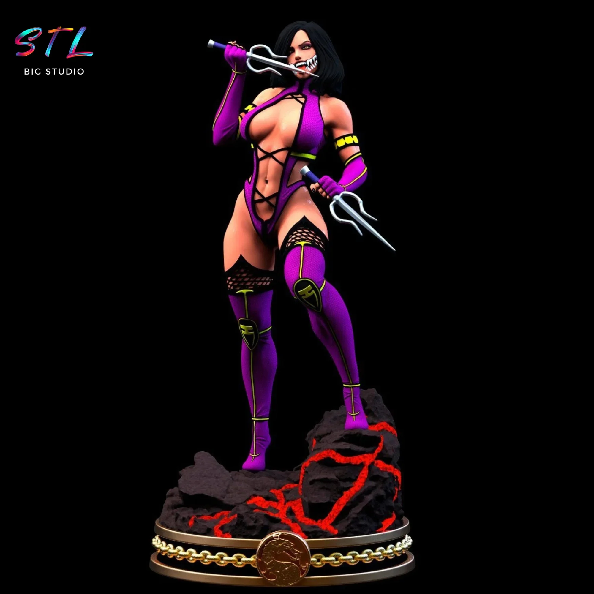 mileena stl mortal kombat impresion 3d mileena stl mortal kombat impresion 3d