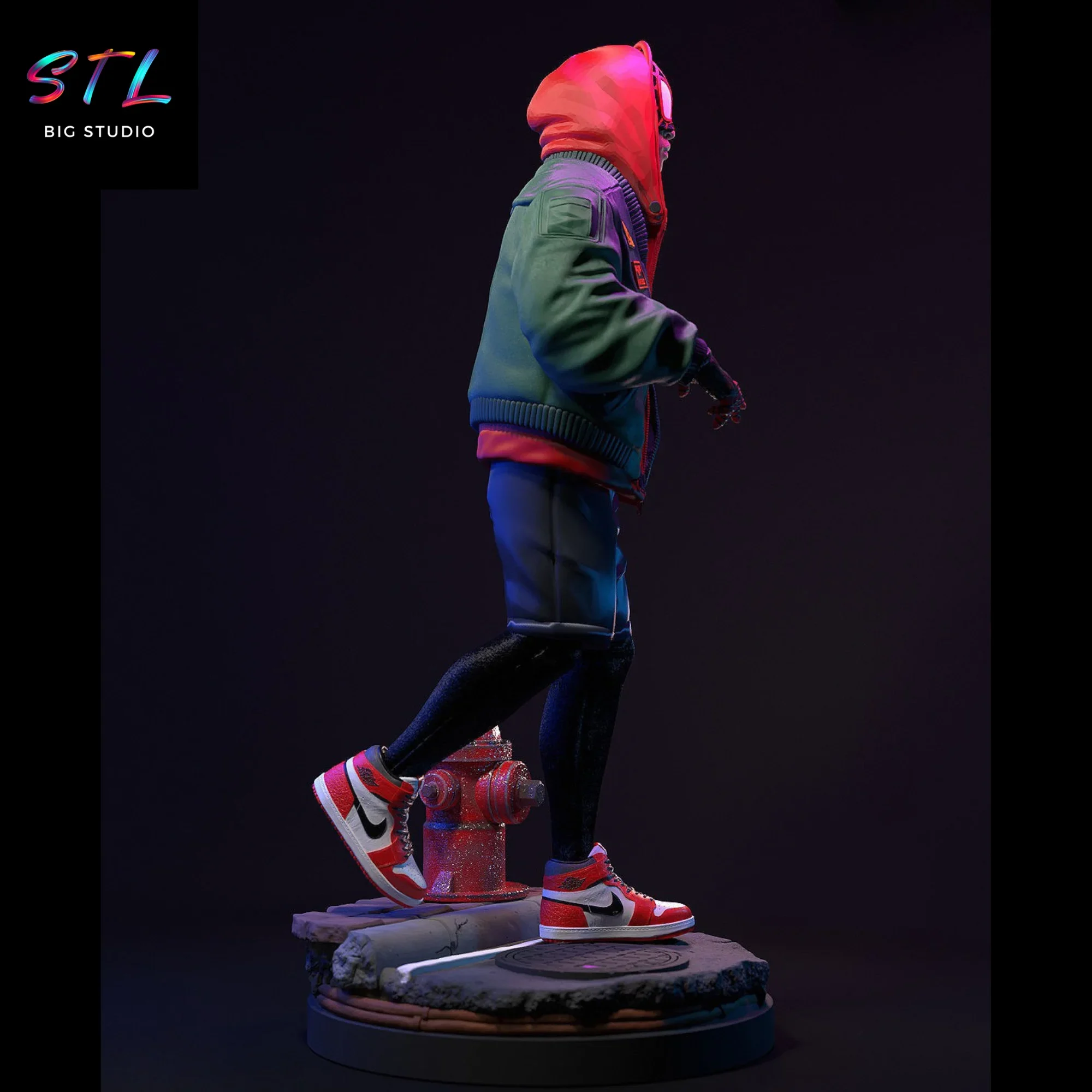 miles morales stl figura marvel impresion 3d miles morales stl figura marvel impresion 3d