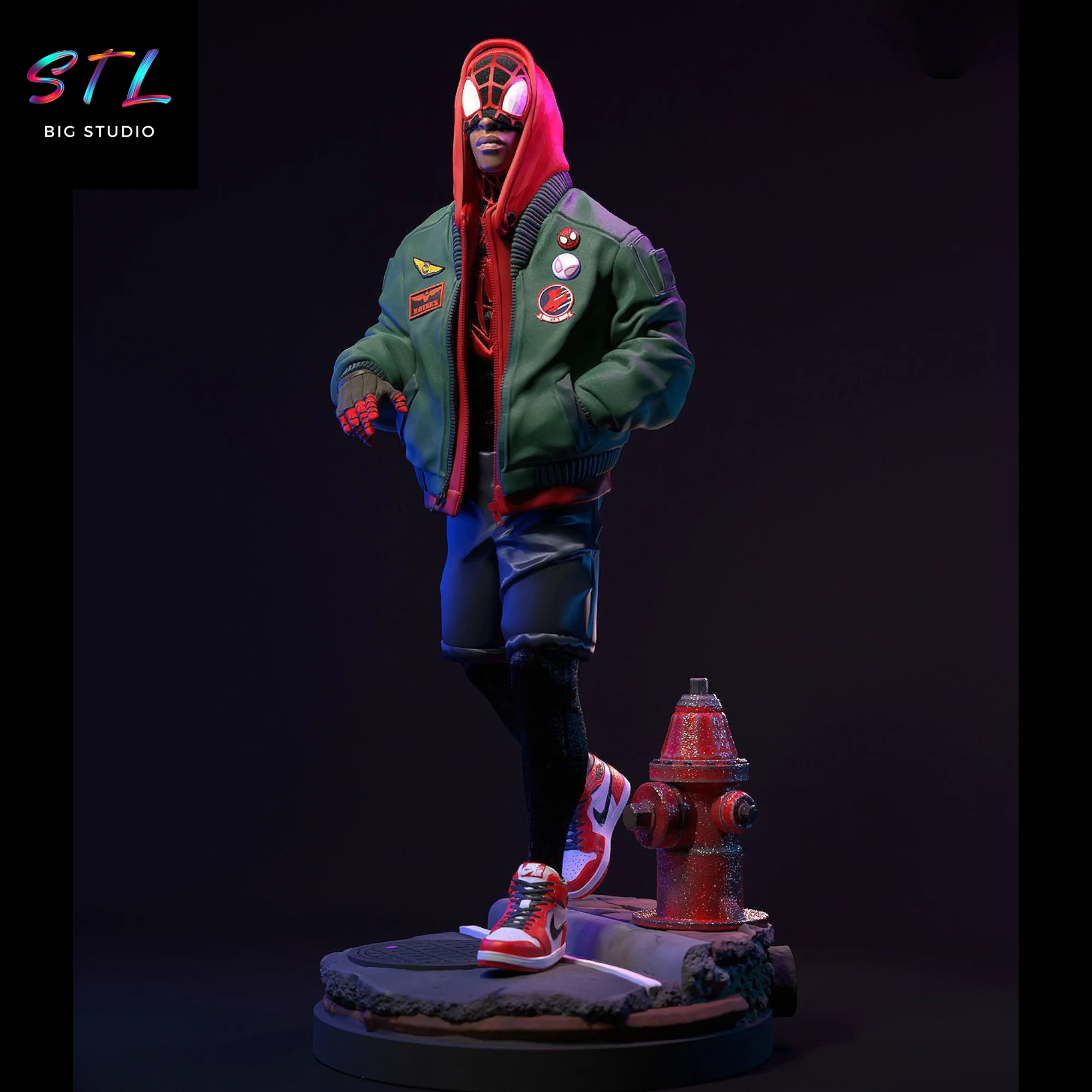 miles morales stl impresion 3d marvel
