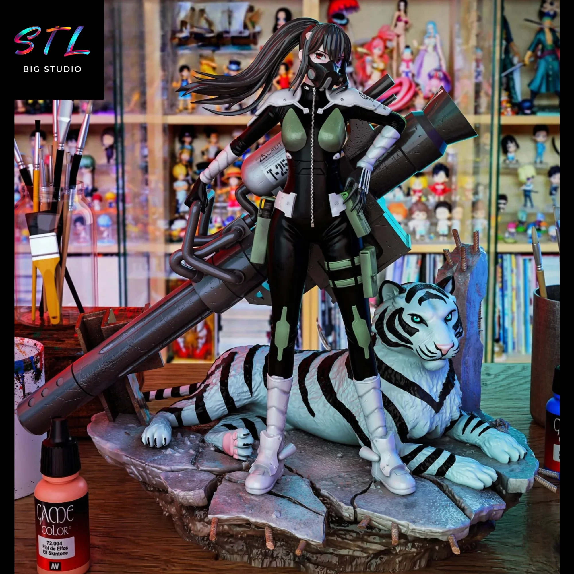 mina ashiro stl kaiju no 8 impresion 3d