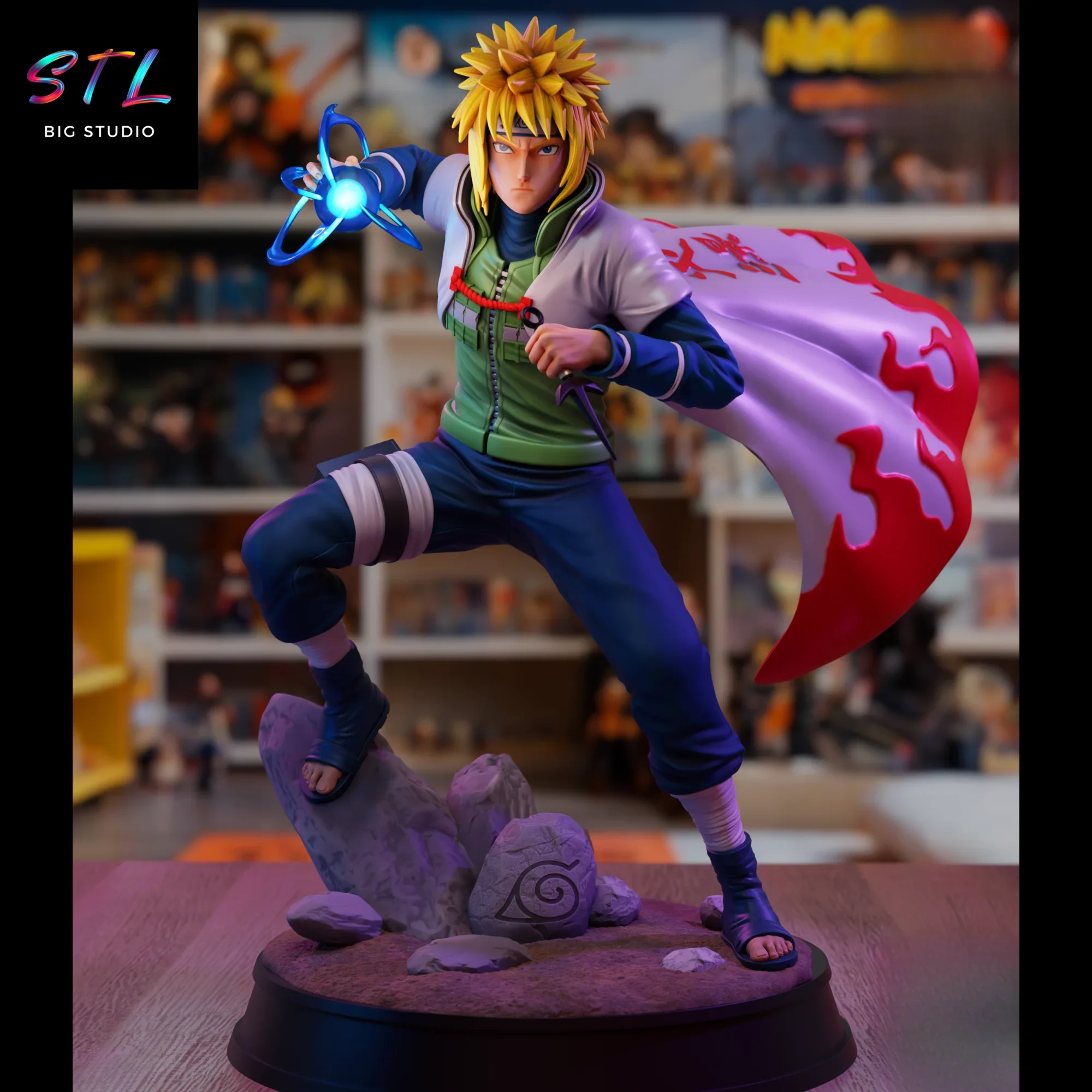minato namikaze stl naruto shippuden impresion 3d